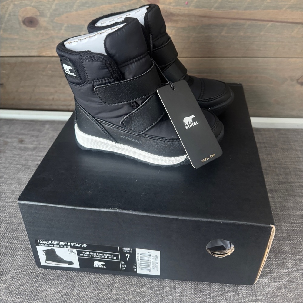 Brand New with Box Toddler Sorel Whitney ll Strap Boots- 7k